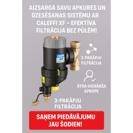CALEFFI XF, Pusautomātiskais pašattīrošais magnētiskais filtrs DN20 - 3/4"  577500 CALEFFI XF, Pusautomātiskais pašattīrošais magnētiskais filtrs DN20 - 3/4"  577500